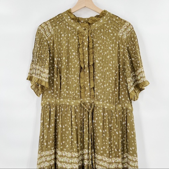 Free People rare feelings maxi green dress - Picture 3 of 8